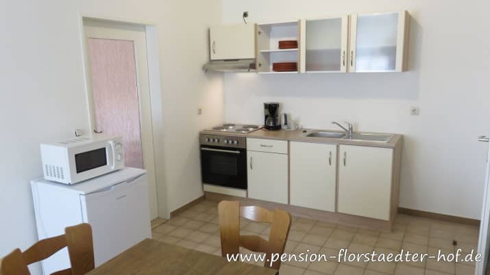 Pension Florstädter Hof Küchenbereich für Gäste